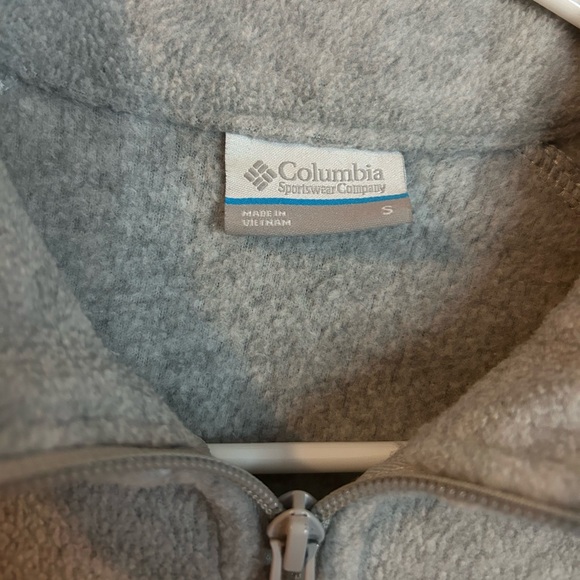 Columbia Gray Fleece Zip Sweater Size Small - Picture 4 of 4